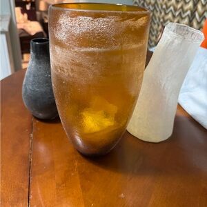 Amber Glass Vase